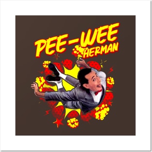 Pee Wee Herman Flying Posters and Art